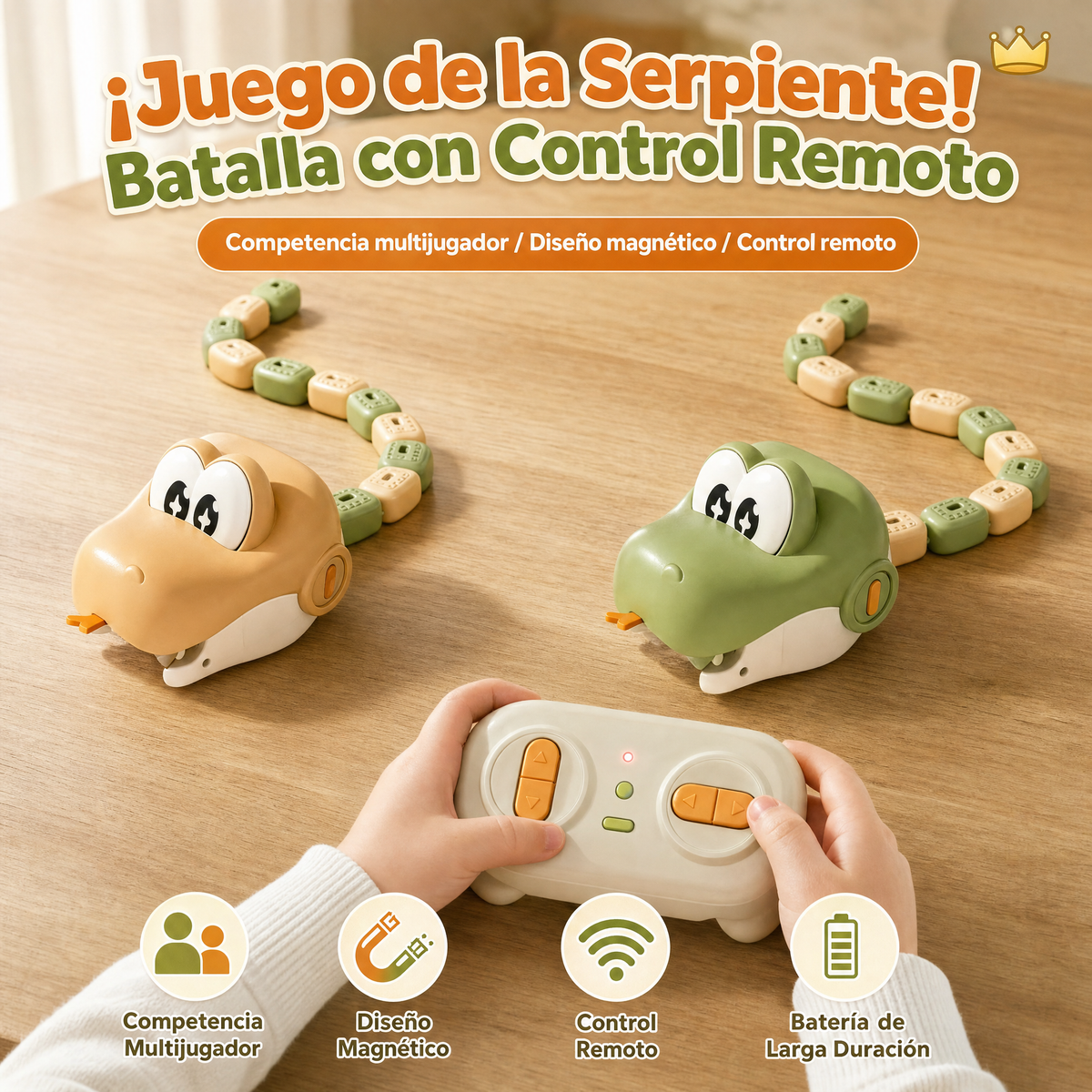 Juego de la serpiente a control remoto